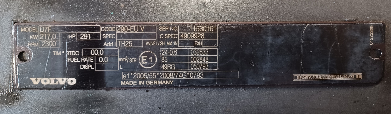 Volvo D7F Volvo FL - Motor za Tovornjak: slika 3 Volvo D7F Volvo FL - Motor za Tovornjak: slika 3