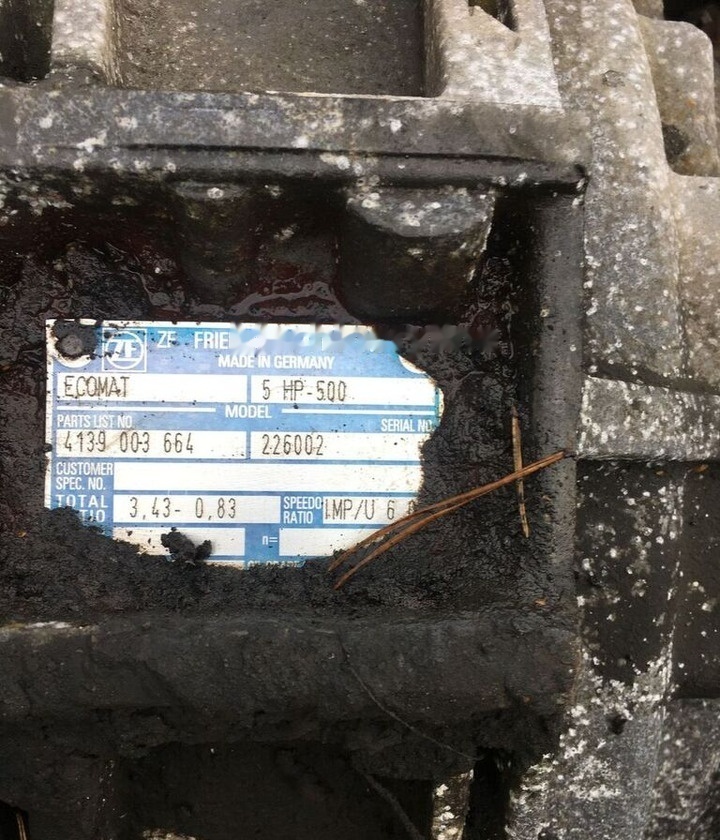 ZF Ecomat 5HP500 - Menjalnik za Avtobus: slika 1 ZF Ecomat 5HP500 - Menjalnik za Avtobus: slika 1