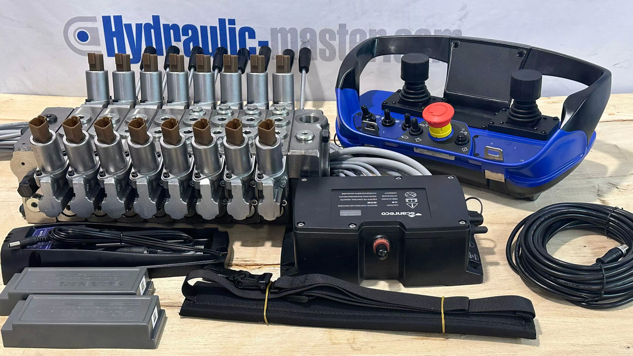 Set Radio Remote Scanreco RC 400 with Valve Palfinger Hiab Cranab Loglift - Gozdarska prikolica: slika 1 Set Radio Remote Scanreco RC 400 with Valve Palfinger Hiab Cranab Loglift - Gozdarska prikolica: slika 1