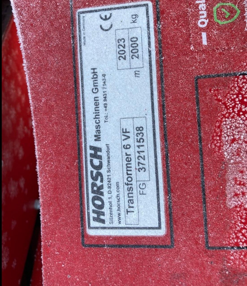 HORSCH TRANSFORMER 6 VF - Oprema za obdelavo tal: slika 5 HORSCH TRANSFORMER 6 VF - Oprema za obdelavo tal: slika 5
