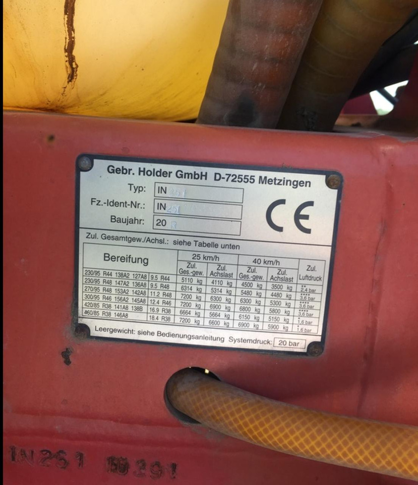 Holder IN250 2700L FASSBASTLER - Vlečna škropilnica: slika 1 Holder IN250 2700L FASSBASTLER - Vlečna škropilnica: slika 1
