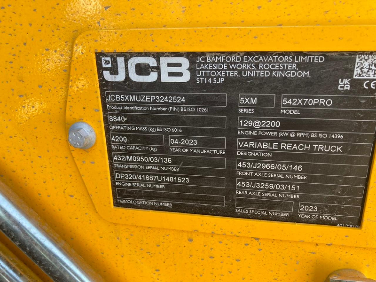 JCB 542-70 AGRI PROAKTION - Teleskopski viličar: slika 5 JCB 542-70 AGRI PROAKTION - Teleskopski viličar: slika 5