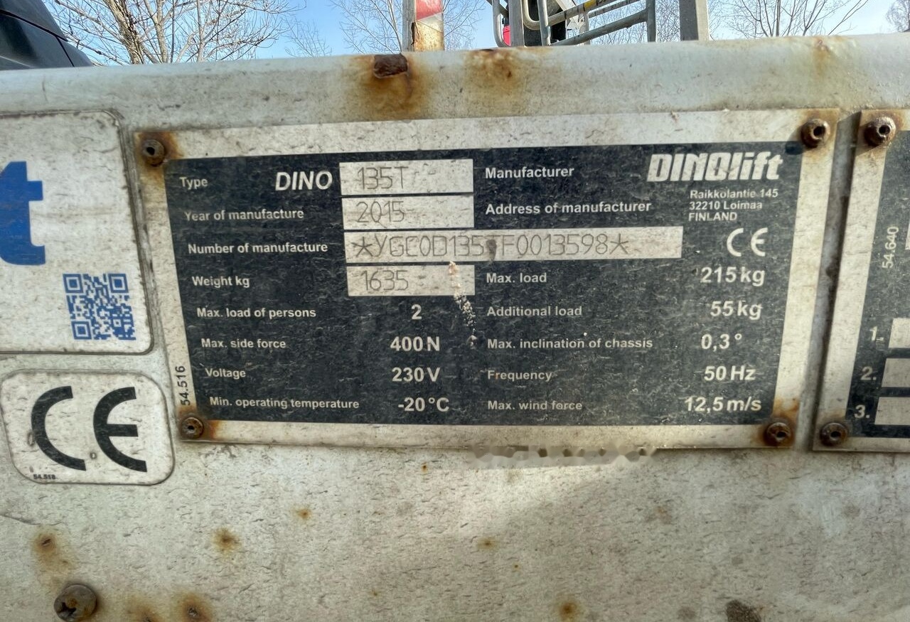 Dino 135T - Zglobna dvižna ploščad: slika 2 Dino 135T - Zglobna dvižna ploščad: slika 2