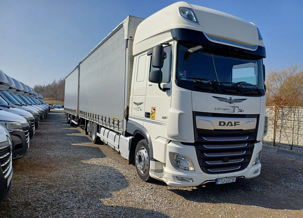 Tovornjak s ponjavo DAF XF 480 SUPER SPACE CAB / ZESTAW TANDEM PRZEJAZDOWY 120m3: slika 11