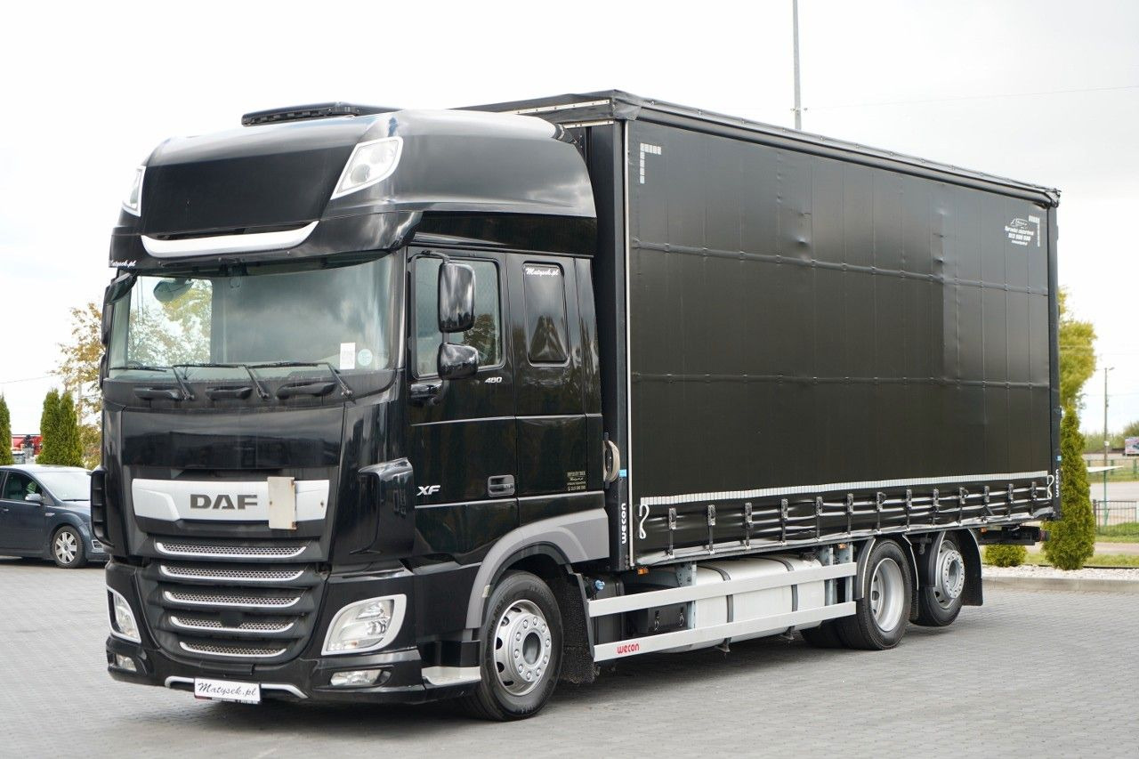 DAF XF 480 / SOLÓWKA / 6X2 / MEGA / OŚ PODNOSZONA / - Tovornjak s ponjavo: slika 3 DAF XF 480 / SOLÓWKA / 6X2 / MEGA / OŚ PODNOSZONA / - Tovornjak s ponjavo: slika 3