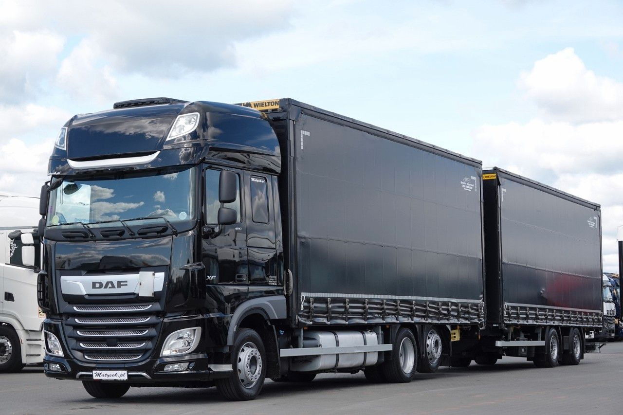 DAF XF 480 / ZESTAW TANDEM / 120 M3 / PRZEJAZDOWY / - Tovornjak s ponjavo: slika 1 DAF XF 480 / ZESTAW TANDEM / 120 M3 / PRZEJAZDOWY / - Tovornjak s ponjavo: slika 1