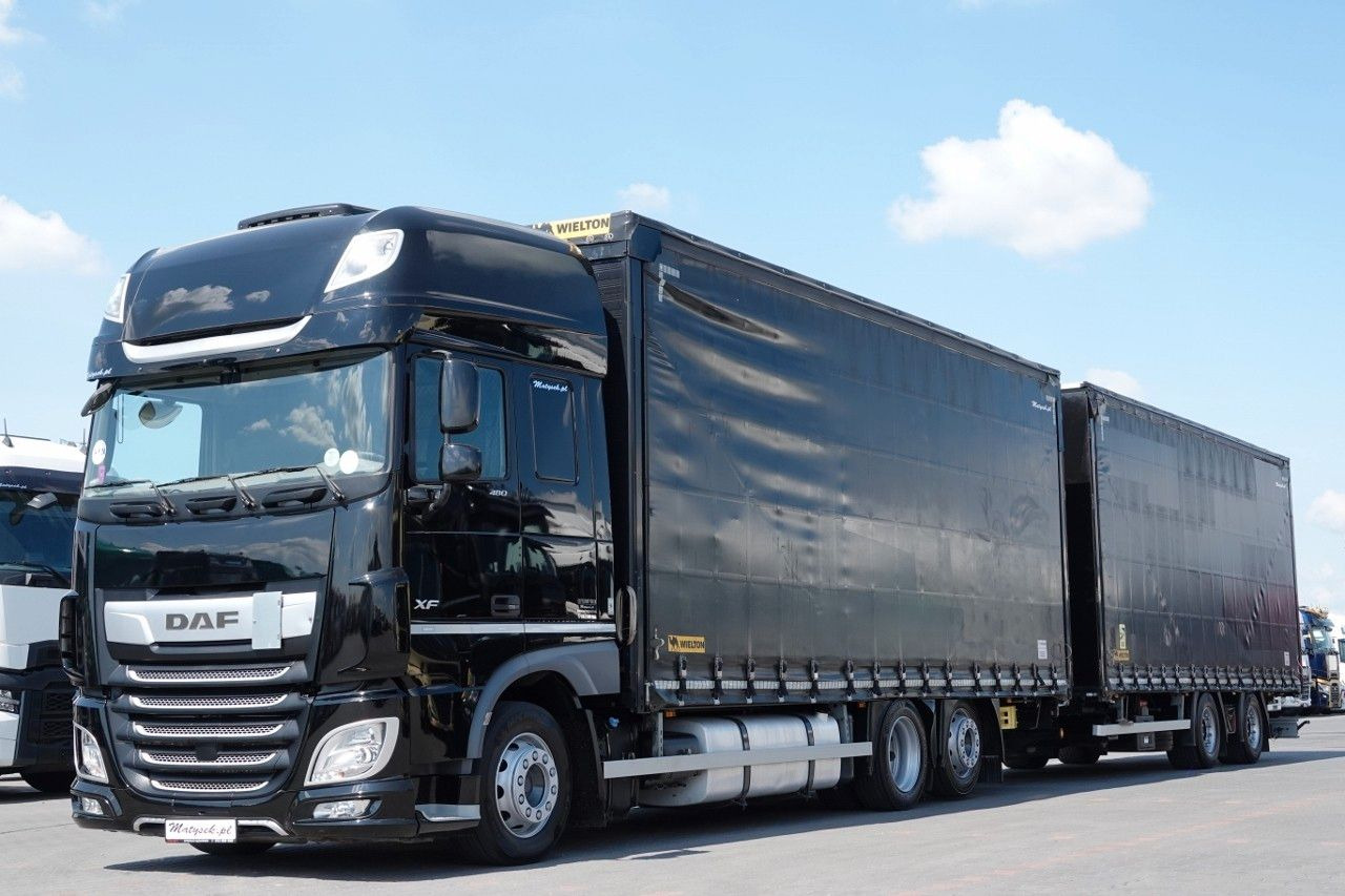 DAF XF 480 / ZESTAW TANDEM / 120 M3 / PRZEJAZDOWY / - Tovornjak s ponjavo: slika 2 DAF XF 480 / ZESTAW TANDEM / 120 M3 / PRZEJAZDOWY / - Tovornjak s ponjavo: slika 2