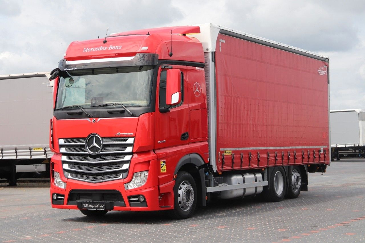 Mercedes-Benz ACTROS 2548 / ZESTAW TANDEM 120 M3 / PRZEJAZDOWY - Tovornjak s ponjavo: slika 1 Mercedes-Benz ACTROS 2548 / ZESTAW TANDEM 120 M3 / PRZEJAZDOWY - Tovornjak s ponjavo: slika 1