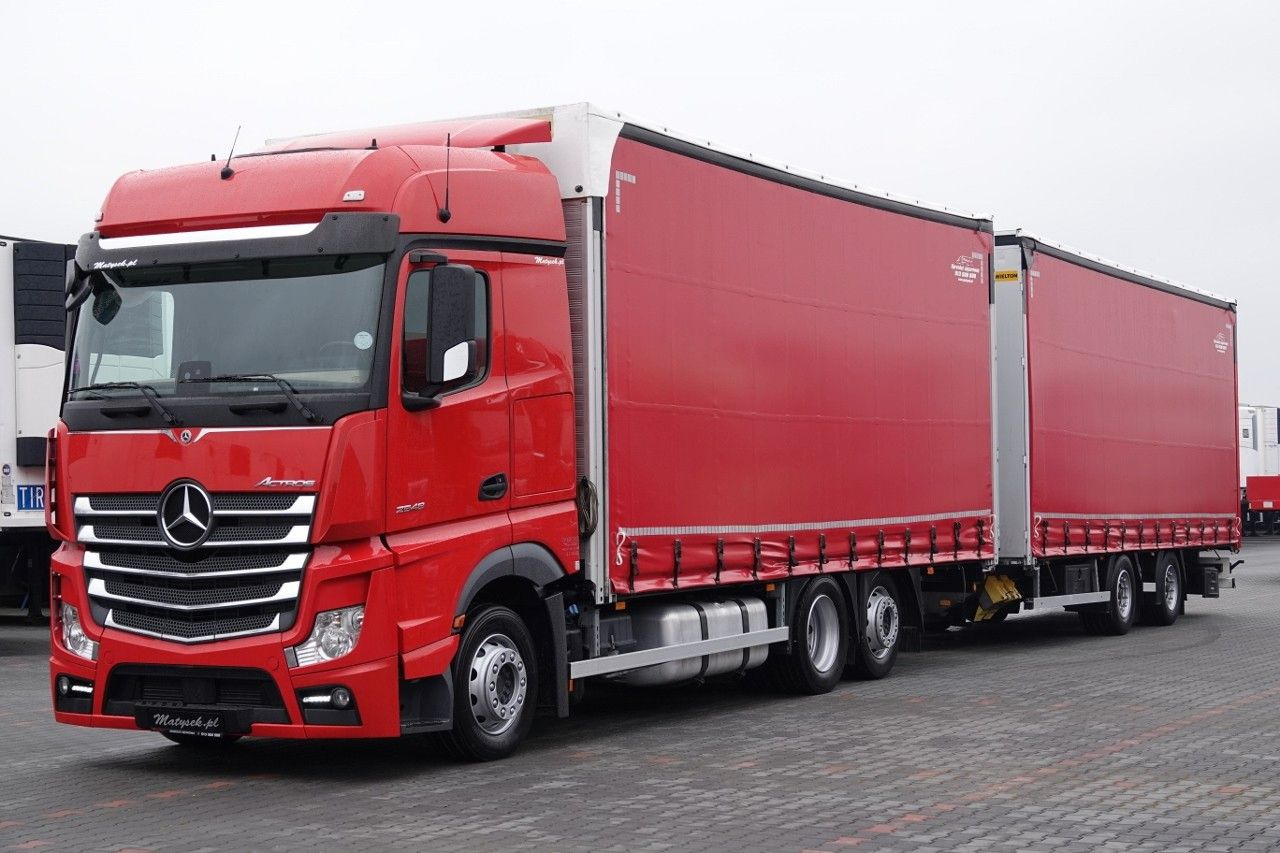 Mercedes-Benz ACTROS 2548 / ZESTAW TANDEM 120 M3 / PRZEJAZDOWY - Tovornjak s ponjavo: slika 5 Mercedes-Benz ACTROS 2548 / ZESTAW TANDEM 120 M3 / PRZEJAZDOWY - Tovornjak s ponjavo: slika 5