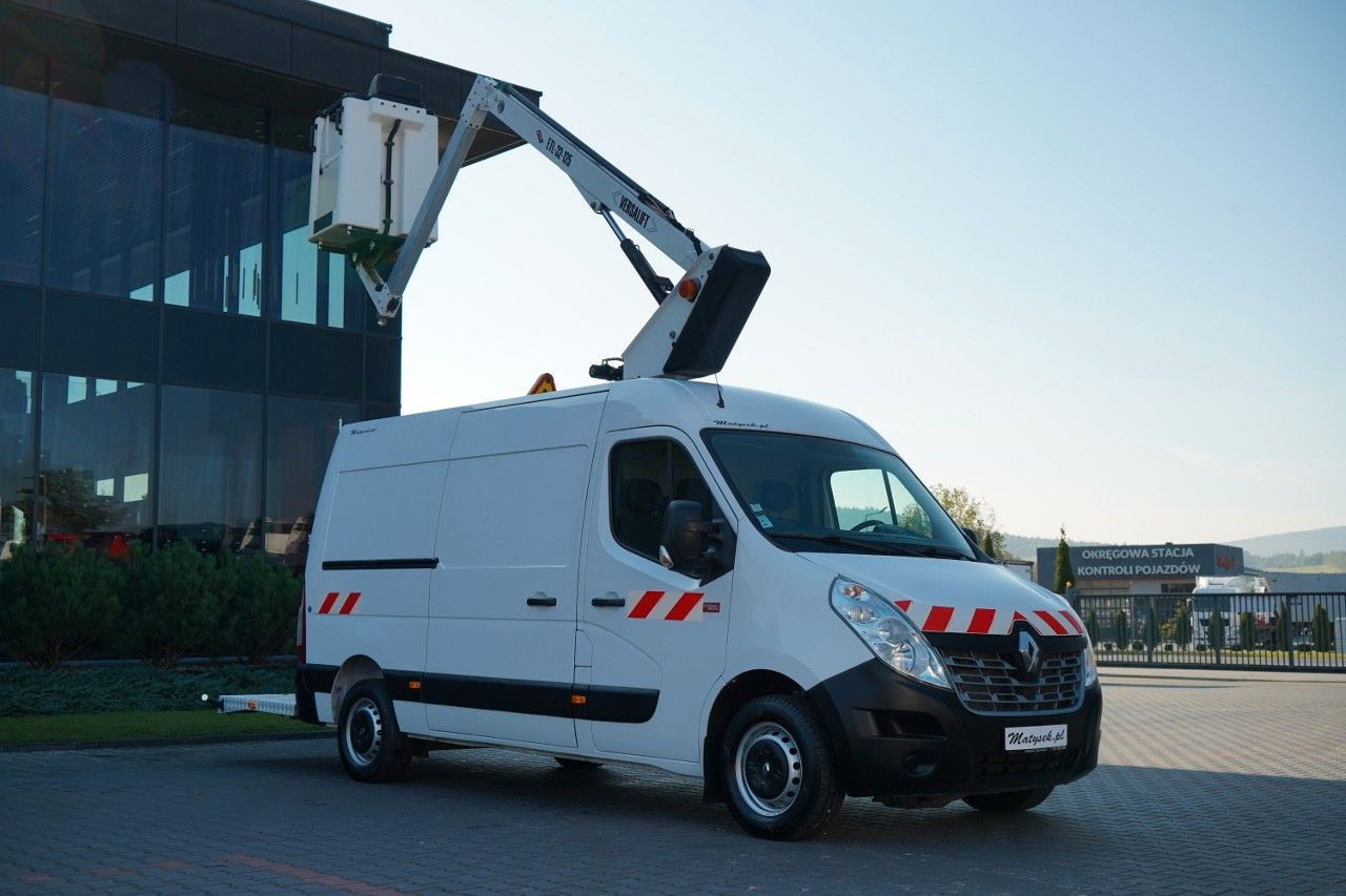 Renault MASTER / PODNOŚNIK KOSZOWY - 10.5 m / BLASZAK + - Dvižna ploščad montirana na tovornjak: slika 2 Renault MASTER / PODNOŚNIK KOSZOWY - 10.5 m / BLASZAK + - Dvižna ploščad montirana na tovornjak: slika 2