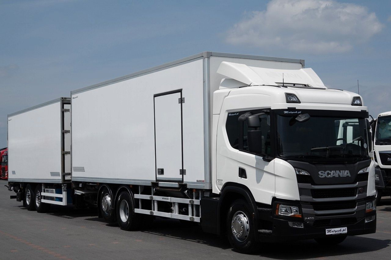 Scania P 410 / CHŁODNIA / ZESTAW TANDEM / PRZEJAZDOWY / - Tovornjak hladilnik: slika 1 Scania P 410 / CHŁODNIA / ZESTAW TANDEM / PRZEJAZDOWY / - Tovornjak hladilnik: slika 1