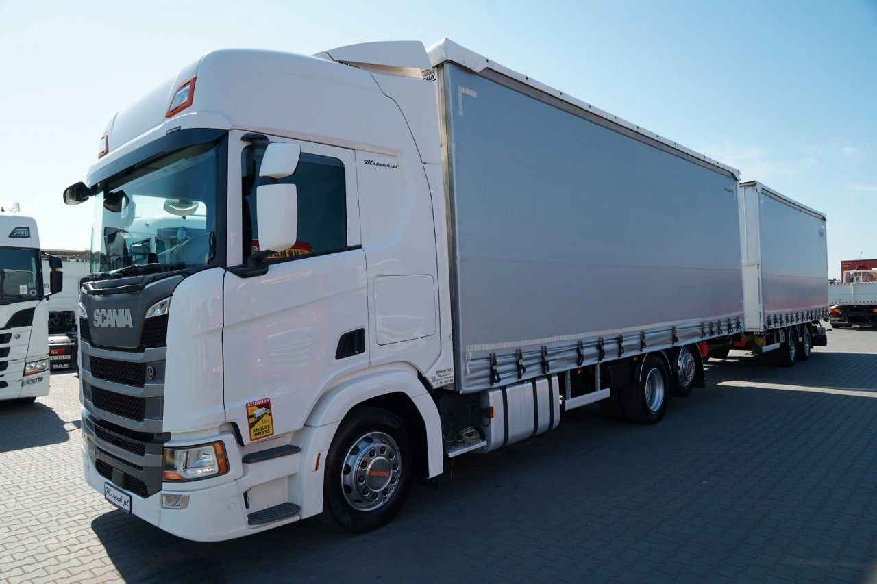 Scania R 450 / ZESTAW TANDEM 120 M3 / PRZEJAZDOWY / OŚ - Tovornjak s ponjavo: slika 2 Scania R 450 / ZESTAW TANDEM 120 M3 / PRZEJAZDOWY / OŚ - Tovornjak s ponjavo: slika 2