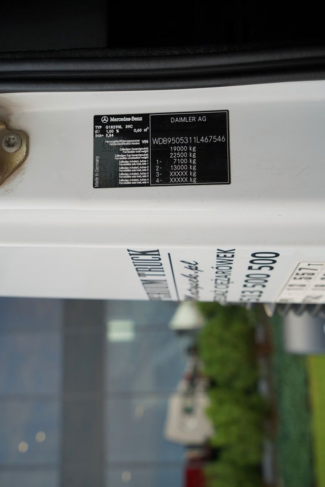 Vlačilec Mercedes-Benz AXOR 1829 / RETARDER / RAMA POD ZABUDOWĘ / 4 m /: slika 18