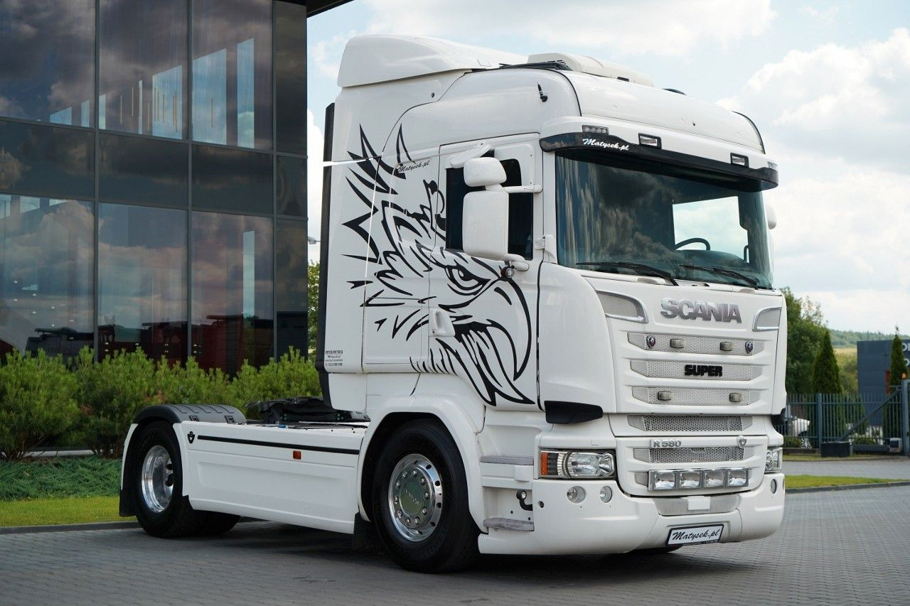 Scania R 580 / V8 / RETARDER / CAŁA NA PODUSZKACH - Vlačilec: slika 1 Scania R 580 / V8 / RETARDER / CAŁA NA PODUSZKACH - Vlačilec: slika 1