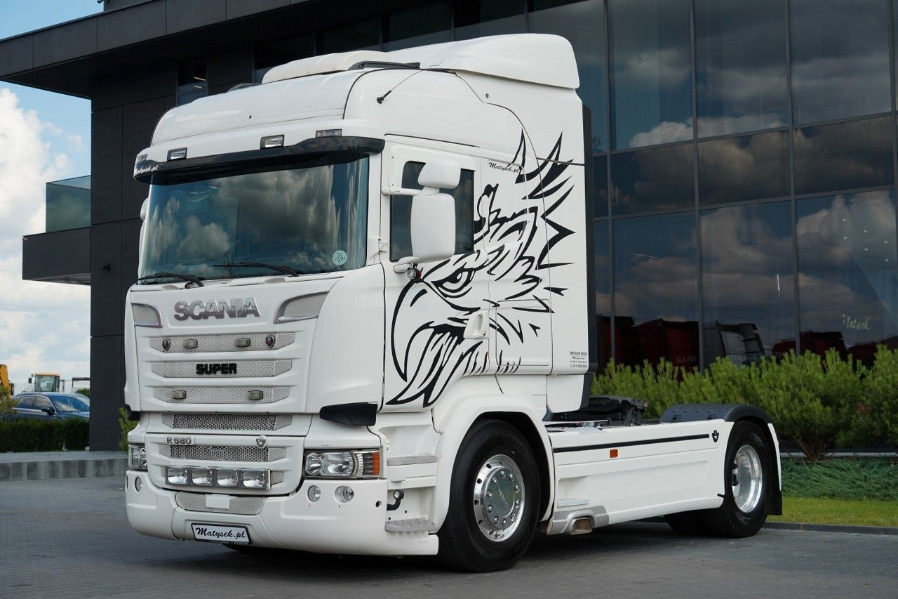 Scania R 580 / V8 / RETARDER / CAŁA NA PODUSZKACH - Vlačilec: slika 2 Scania R 580 / V8 / RETARDER / CAŁA NA PODUSZKACH - Vlačilec: slika 2