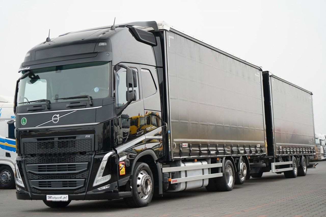 Volvo FH 500 /XXL / ZESTAW TANDEM PRZEJAZDOWY 120 M3 / - Tovornjak s ponjavo, Prikolica s ponjavo: slika 1 Volvo FH 500 /XXL / ZESTAW TANDEM PRZEJAZDOWY 120 M3 / - Tovornjak s ponjavo, Prikolica s ponjavo: slika 1