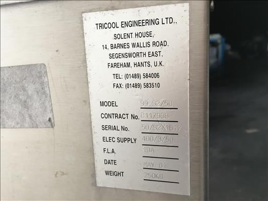Tricool S2/50 chiller - Oprema za predelavo živil: slika 5 Tricool S2/50 chiller - Oprema za predelavo živil: slika 5