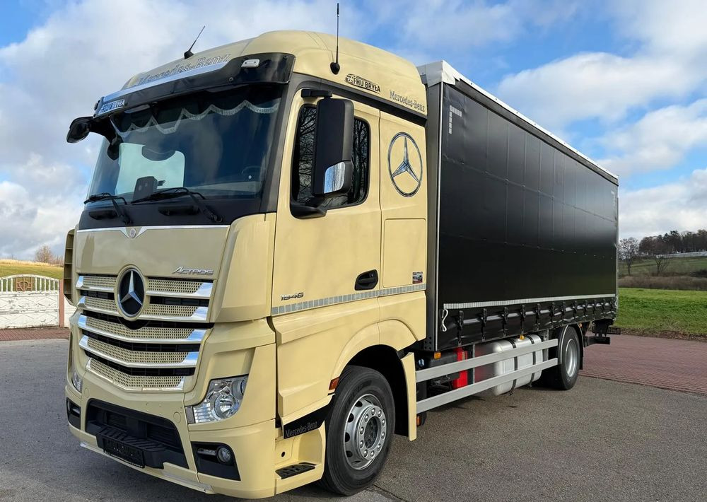 Mercedes-Benz ACTROS 1846 / FIRANKA / WINDA / 18 EUROPALET / AUTOMAT / Z NIEMIEC / 2019 / PRZEBIEG 370 TYŚ KM - Tovornjak s ponjavo: slika 2 Mercedes-Benz ACTROS 1846 / FIRANKA / WINDA / 18 EUROPALET / AUTOMAT / Z NIEMIEC / 2019 / PRZEBIEG 370 TYŚ KM - Tovornjak s ponjavo: slika 2
