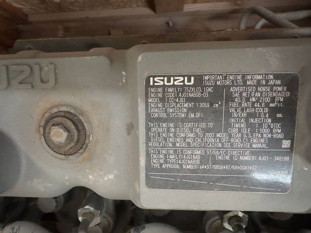 Isuzu CC-4JG1 ENGINE - Motor za Gradbeni stroj: slika 4 Isuzu CC-4JG1 ENGINE - Motor za Gradbeni stroj: slika 4