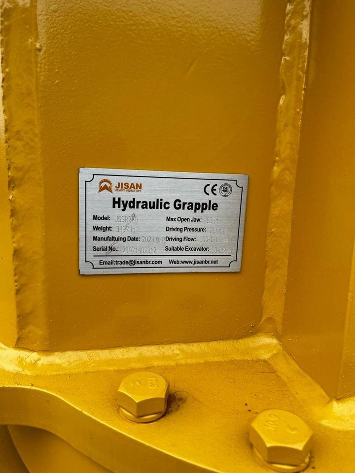 Jisan JSSR220 HYDRAULIC GRAPPLE - Grabež za Gradbeni stroj: slika 3 Jisan JSSR220 HYDRAULIC GRAPPLE - Grabež za Gradbeni stroj: slika 3