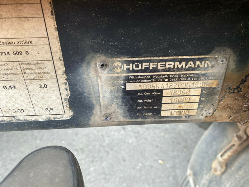 Huffermann HKA 1870 Abrollanhänger - Kontejnerska prikolica/ Prikolica z zamenljivim tovoriščem: slika 3 Huffermann HKA 1870 Abrollanhänger - Kontejnerska prikolica/ Prikolica z zamenljivim tovoriščem: slika 3