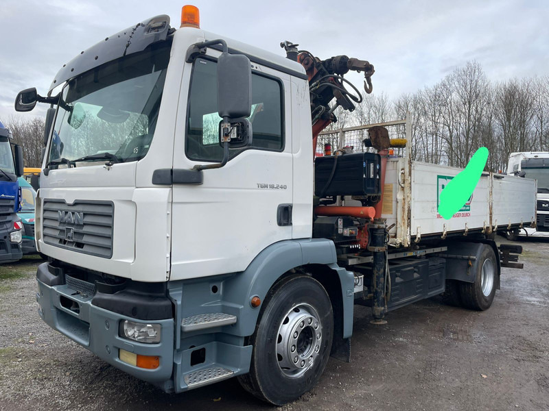 MAN TGM 18.240PS 4x2 3.S-Kipper mit Kran - Tovornjak prekucnik, Tovornjak z dvigalom: slika 1 MAN TGM 18.240PS 4x2 3.S-Kipper mit Kran - Tovornjak prekucnik, Tovornjak z dvigalom: slika 1