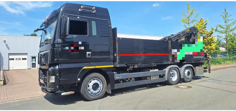 MAN TGX 26.440 6x2 LLW Pritsche mit Kran Palfinge - Tovornjak s kesonom, Tovornjak z dvigalom: slika 1 MAN TGX 26.440 6x2 LLW Pritsche mit Kran Palfinge - Tovornjak s kesonom, Tovornjak z dvigalom: slika 1