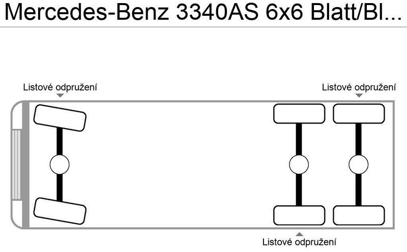 Mercedes-Benz 3340AS 6x6 Blatt/Blatt German Truck - Vlačilec: slika 3 Mercedes-Benz 3340AS 6x6 Blatt/Blatt German Truck - Vlačilec: slika 3