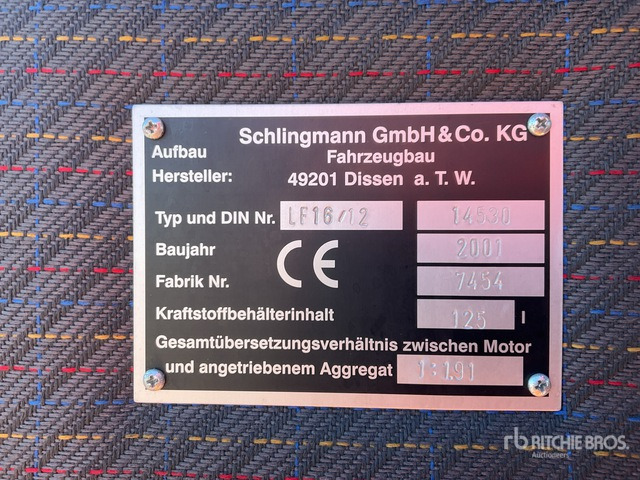 2001 MAN 14.284 MA-LF 4x4 Crew Cab Fire Truck - Gasilsko vozilo: slika 5 2001 MAN 14.284 MA-LF 4x4 Crew Cab Fire Truck - Gasilsko vozilo: slika 5