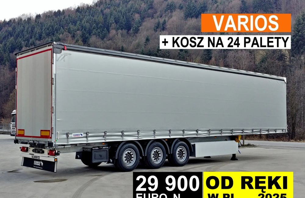Schmitz Cargobull VARIOS + 24 PAL KOSZ - Polprikolica s ponjavo: slika 1 Schmitz Cargobull VARIOS + 24 PAL KOSZ - Polprikolica s ponjavo: slika 1