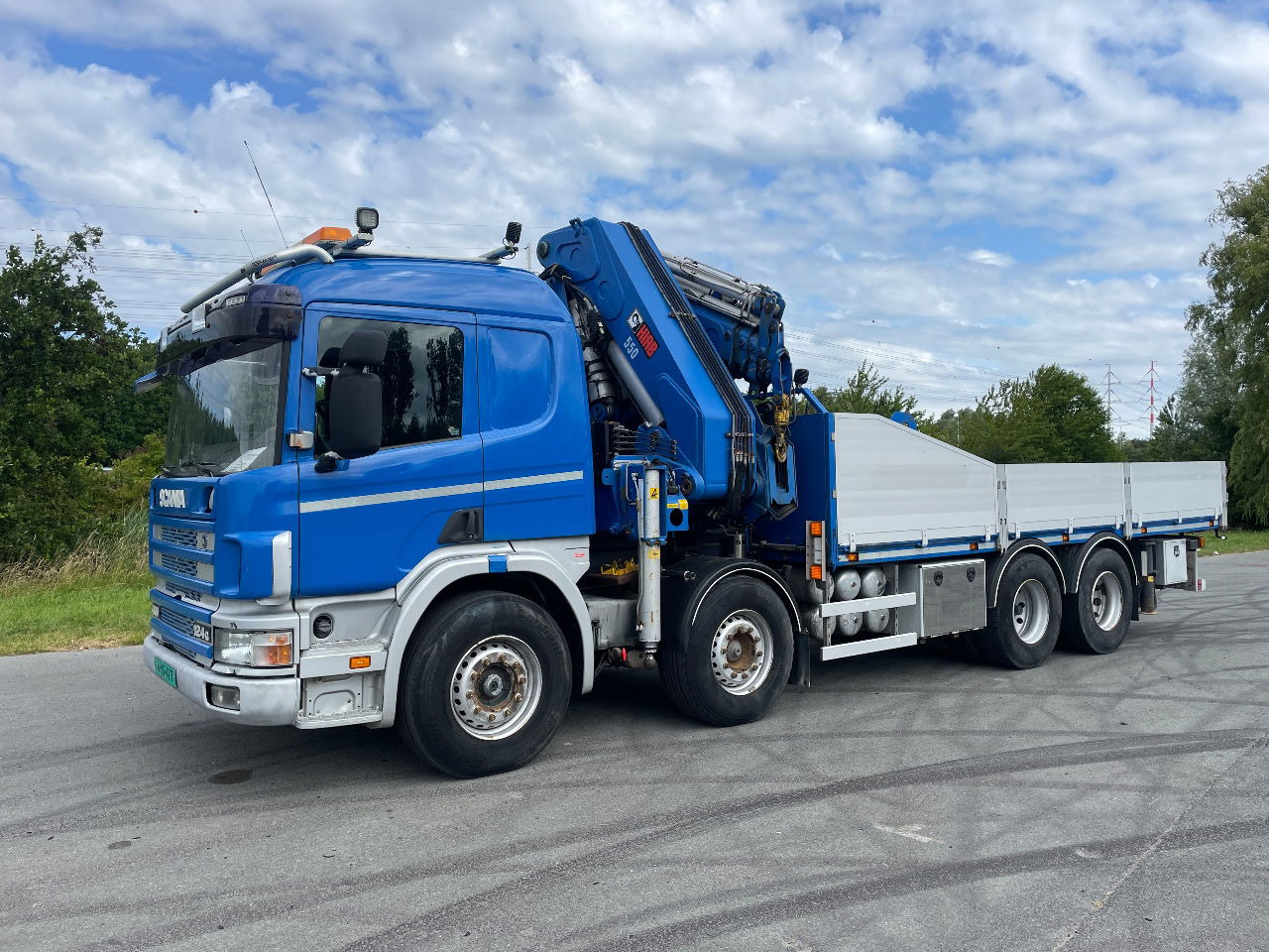 Scania P124-400 124 with hiab 550 crane with jib, excellent condition - Tovornjak z dvigalom: slika 3 Scania P124-400 124 with hiab 550 crane with jib, excellent condition - Tovornjak z dvigalom: slika 3