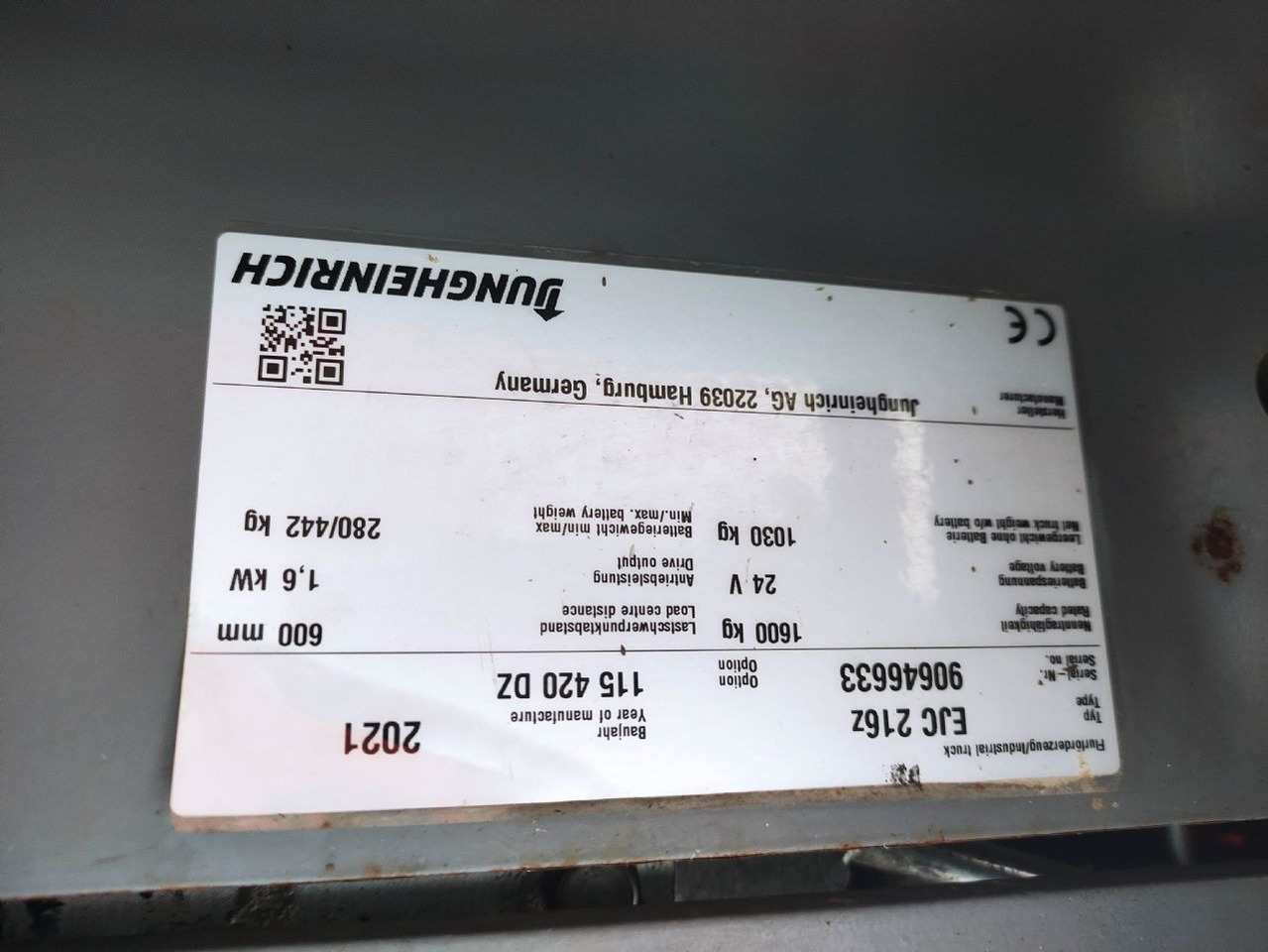 Jungheinrich EJC 216 Z - Stroj za zlaganje: slika 5 Jungheinrich EJC 216 Z - Stroj za zlaganje: slika 5