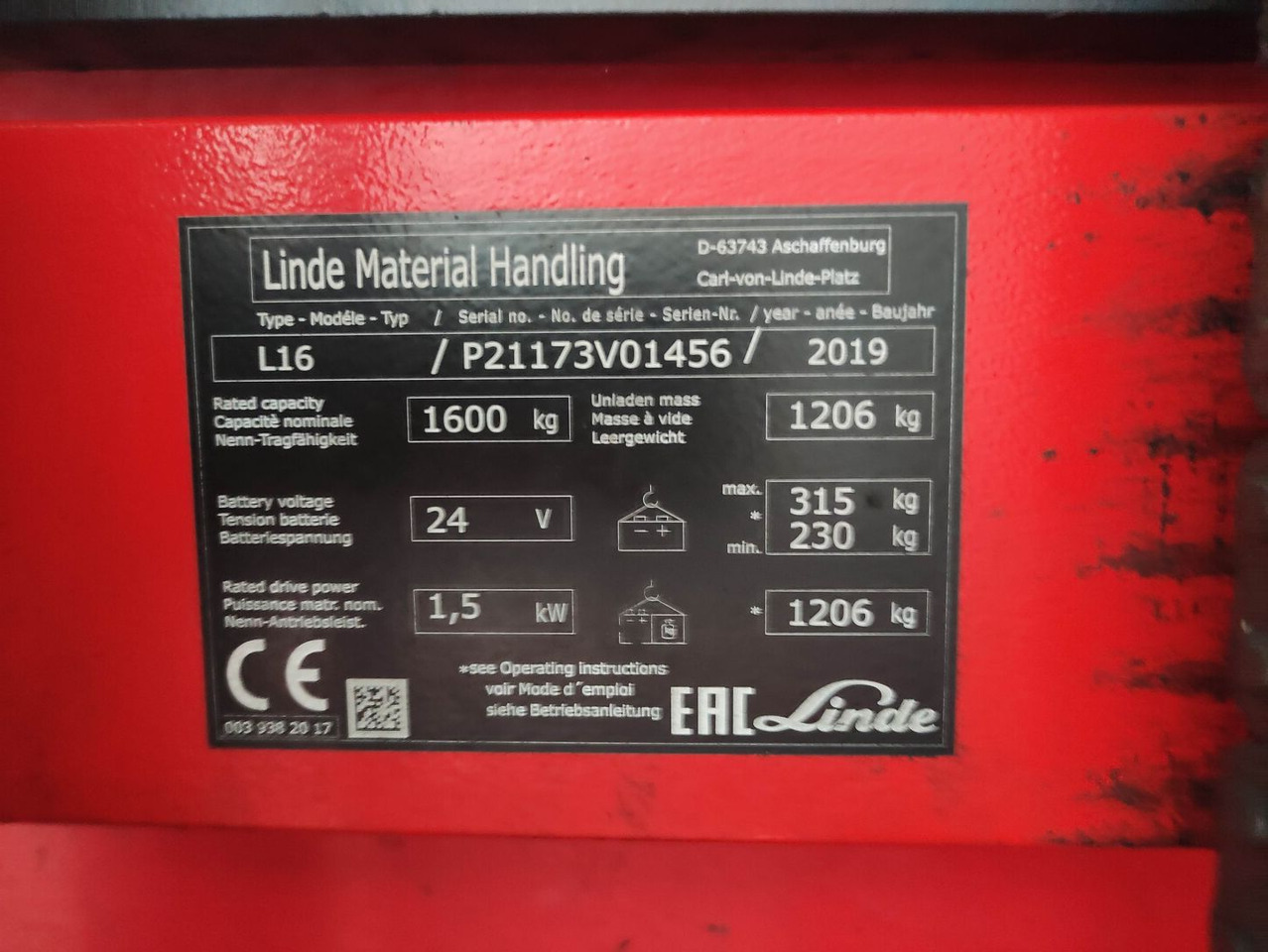 Linde L16-1173 - Stroj za zlaganje: slika 5 Linde L16-1173 - Stroj za zlaganje: slika 5