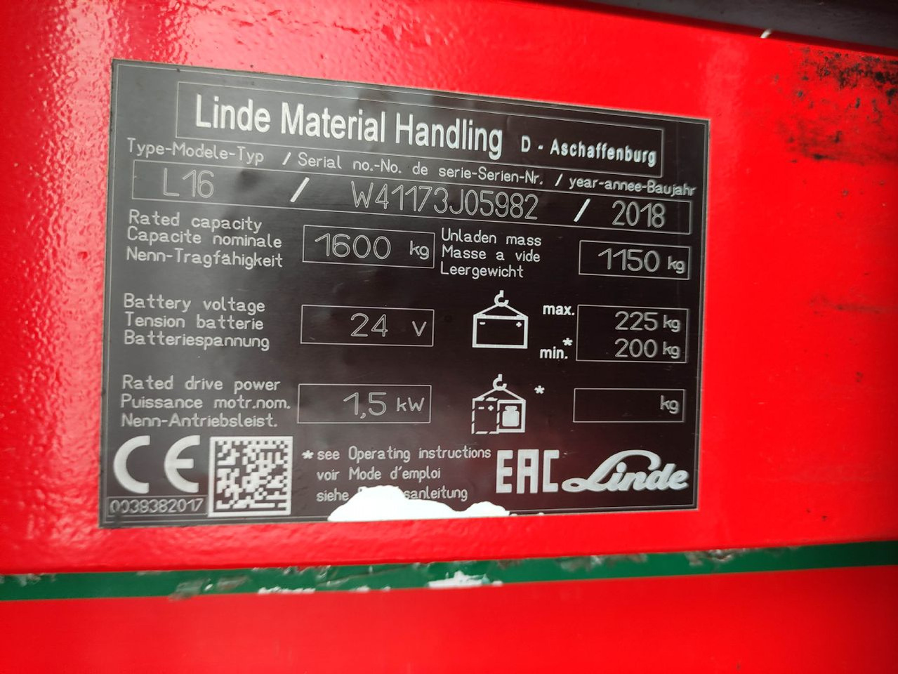 Linde L16-1173 - Stroj za zlaganje: slika 5 Linde L16-1173 - Stroj za zlaganje: slika 5