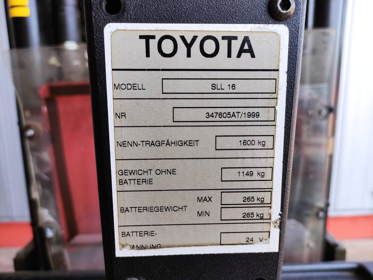 Toyota SLL 16 - Stroj za zlaganje: slika 5 Toyota SLL 16 - Stroj za zlaganje: slika 5