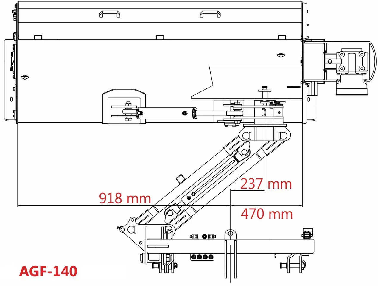 Kosiarka bijakowa Jansen AGF-140 tylno-boczna hydrauliczna z unoszoną pokrywą - Mulčer kladivar: slika 2 Kosiarka bijakowa Jansen AGF-140 tylno-boczna hydrauliczna z unoszoną pokrywą - Mulčer kladivar: slika 2