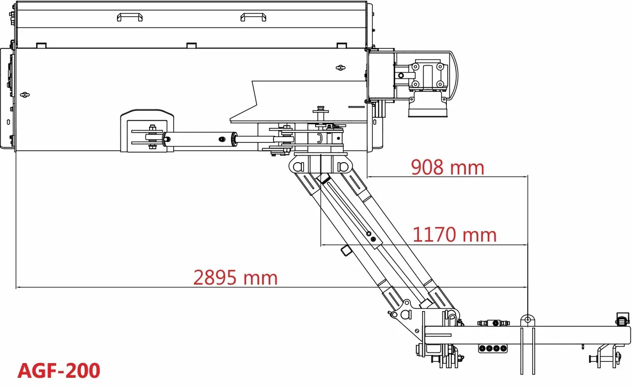 Kosiarka bijakowa Jansen AGF-200 tylno-boczna hydrauliczna z unoszoną pokrywą - Mulčer kladivar: slika 3 Kosiarka bijakowa Jansen AGF-200 tylno-boczna hydrauliczna z unoszoną pokrywą - Mulčer kladivar: slika 3