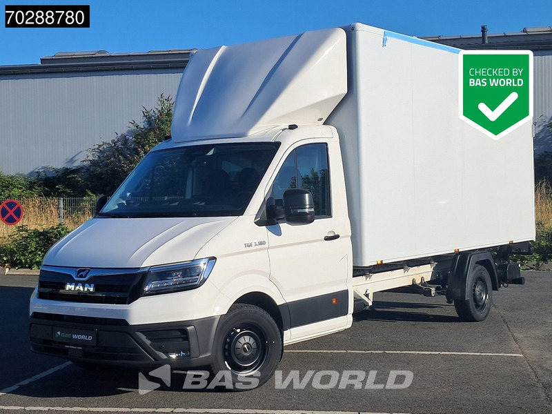 MAN TGE 3.180 Neu! Automatik 2025 Facelift Koffer Ladebordwand Navi Klima Tempomat LED Euro6 21m3 A/C Cruise control - Dostavno vozilo z zabojnikom: slika 1 MAN TGE 3.180 Neu! Automatik 2025 Facelift Koffer Ladebordwand Navi Klima Tempomat LED Euro6 21m3 A/C Cruise control - Dostavno vozilo z zabojnikom: slika 1