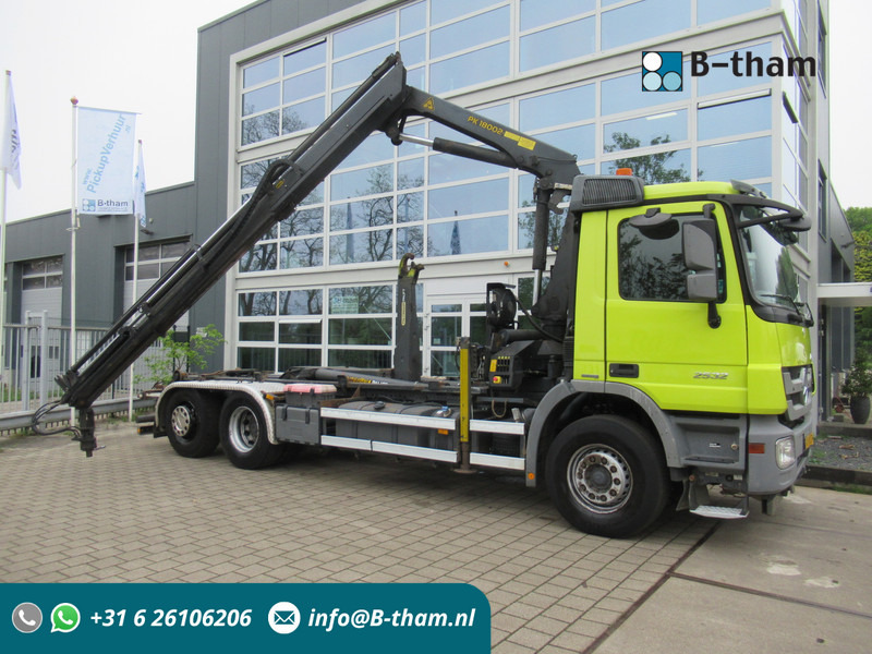 Mercedes-Benz Actros 2532 LTNLA 6X2 Hooklift + Crane, Haak - Kraan - Kotalni prekucni tovornjak, Tovornjak z dvigalom: slika 1 Mercedes-Benz Actros 2532 LTNLA 6X2 Hooklift + Crane, Haak - Kraan - Kotalni prekucni tovornjak, Tovornjak z dvigalom: slika 1