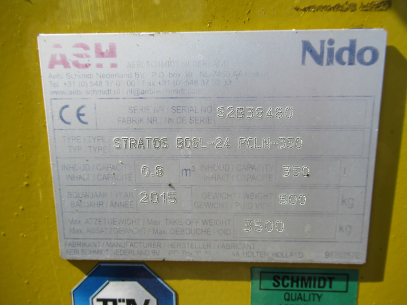 Posipalnik peska/ Soli NIDO Stratos B08L-24 PCLN-350 Roto-power 0,8m3 + 350L Salzstreuer Saltspreader: slika 9 Posipalnik peska/ Soli NIDO Stratos B08L-24 PCLN-350 Roto-power 0,8m3 + 350L Salzstreuer Saltspreader: slika 9