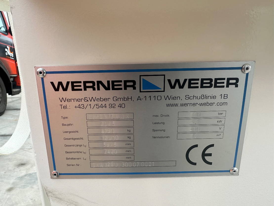 Werner & Weber Natvuil 12 m3 - Tovorišče smetarskega tovornjaka: slika 5 Werner & Weber Natvuil 12 m3 - Tovorišče smetarskega tovornjaka: slika 5