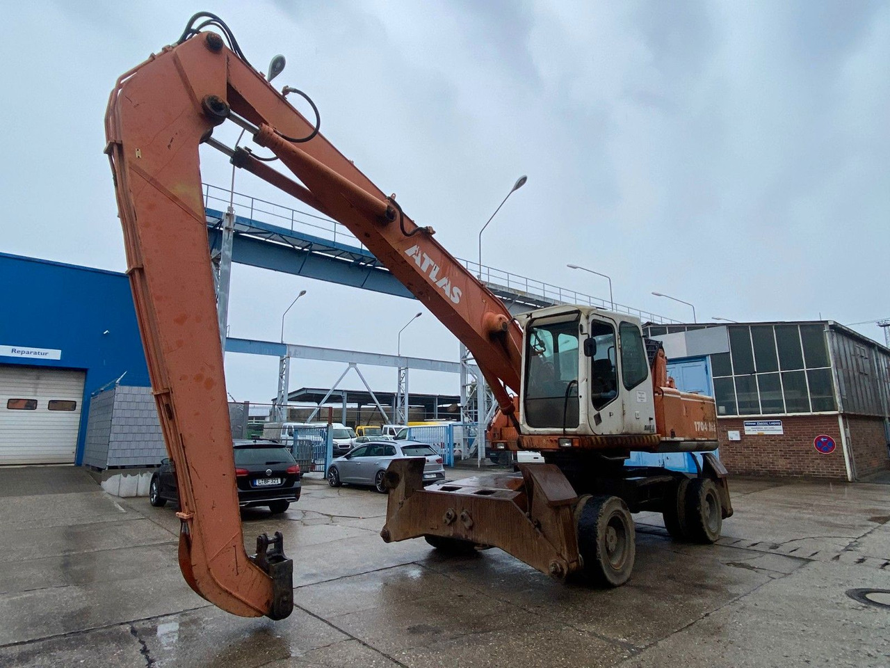 Atlas 1704 MI mit Greifer Umschlagbagger Lang - Bager na kolesih: slika 4 Atlas 1704 MI mit Greifer Umschlagbagger Lang - Bager na kolesih: slika 4