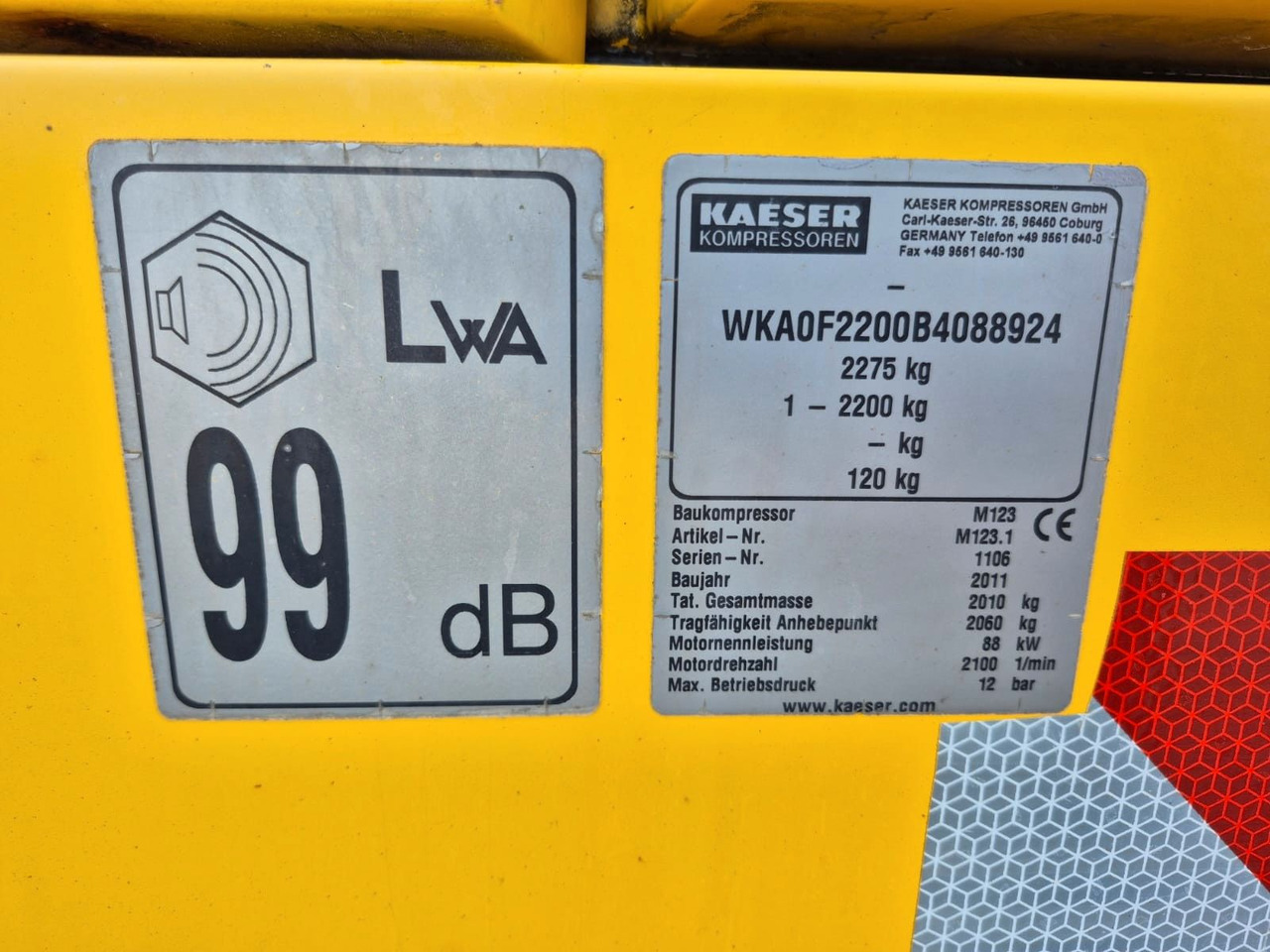 Kaeser M123 SIGMA DEUTZ FAHRANLAGE 624 STD. KOMUNAL - Zračni kompresor: slika 5 Kaeser M123 SIGMA DEUTZ FAHRANLAGE 624 STD. KOMUNAL - Zračni kompresor: slika 5