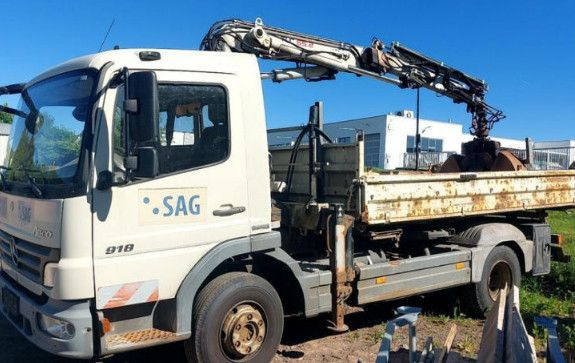 Mercedes-Benz Atego 2 4-Zyl. 4x2 918 4x2 KRAN TEREX 65.2 - Tovornjak prekucnik, Tovornjak z dvigalom: slika 3 Mercedes-Benz Atego 2 4-Zyl. 4x2 918 4x2 KRAN TEREX 65.2 - Tovornjak prekucnik, Tovornjak z dvigalom: slika 3