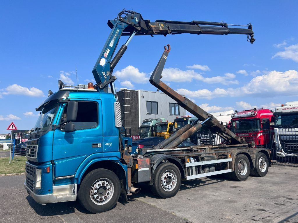Volvo FM 480 8X2 EURO 5 - HMF 3000 K3 + AJK HookLift - Kotalni prekucni tovornjak, Tovornjak z dvigalom: slika 1 Volvo FM 480 8X2 EURO 5 - HMF 3000 K3 + AJK HookLift - Kotalni prekucni tovornjak, Tovornjak z dvigalom: slika 1