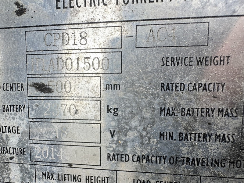 Električni viličar NPtrucks A18 truck with bucket and forks: slika 7