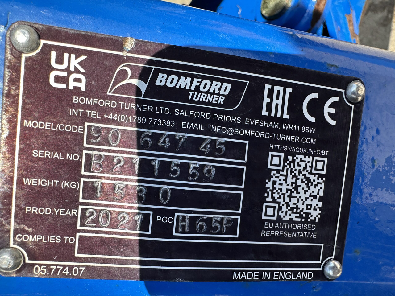Bomford Turner Hawk 6.5P lizing Bomford Turner Hawk 6.5P: slika 8