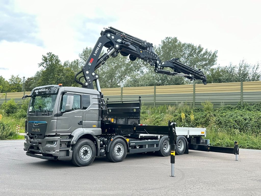 MAN TGS 35.520 8x4 BL HIAB X-HiPro858E-8 & Jib150x-6 - Tovornjak s kesonom, Tovornjak z dvigalom: slika 1 MAN TGS 35.520 8x4 BL HIAB X-HiPro858E-8 & Jib150x-6 - Tovornjak s kesonom, Tovornjak z dvigalom: slika 1