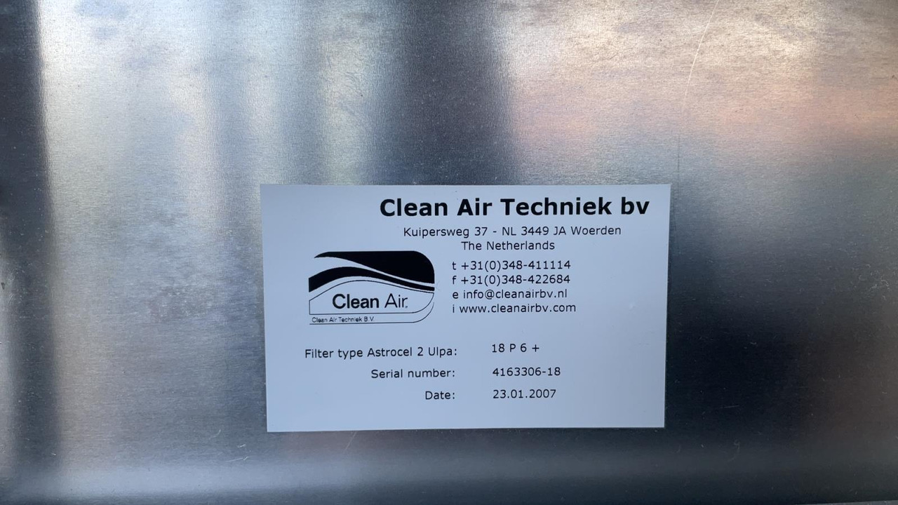 Clean Air LAF Laminaire Airflow Kast (B) - HVAC oprema: slika 3 Clean Air LAF Laminaire Airflow Kast (B) - HVAC oprema: slika 3