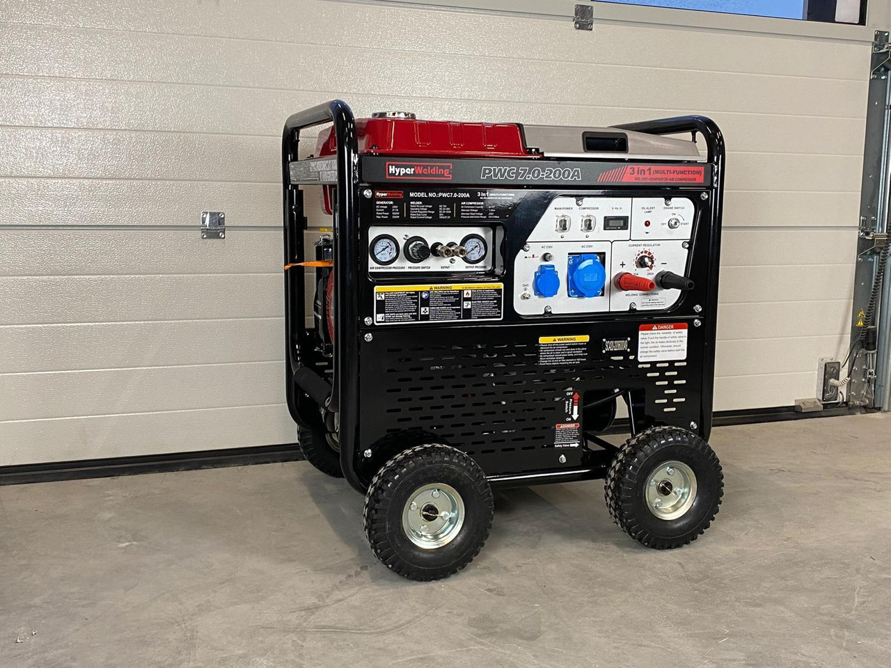 HyperWelding PWC7.0-200A 3 in 1 Multimachine (Generator, Lasapparaat en Luchtcompressor) - Oprema za delavnice: slika 1 HyperWelding PWC7.0-200A 3 in 1 Multimachine (Generator, Lasapparaat en Luchtcompressor) - Oprema za delavnice: slika 1